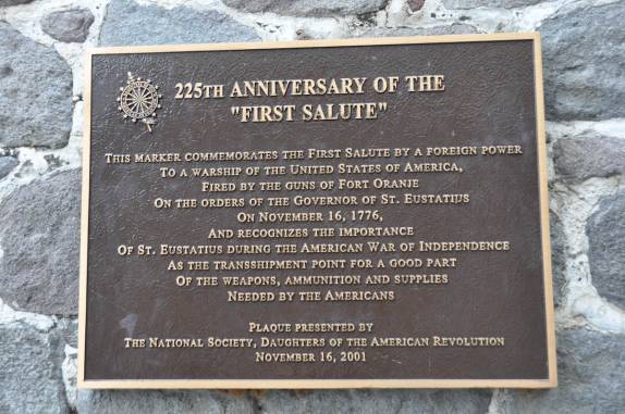 Homenagem ao grande feito histórico de Sint Eustatius - Caribe (o que lhe custou muito caro!)